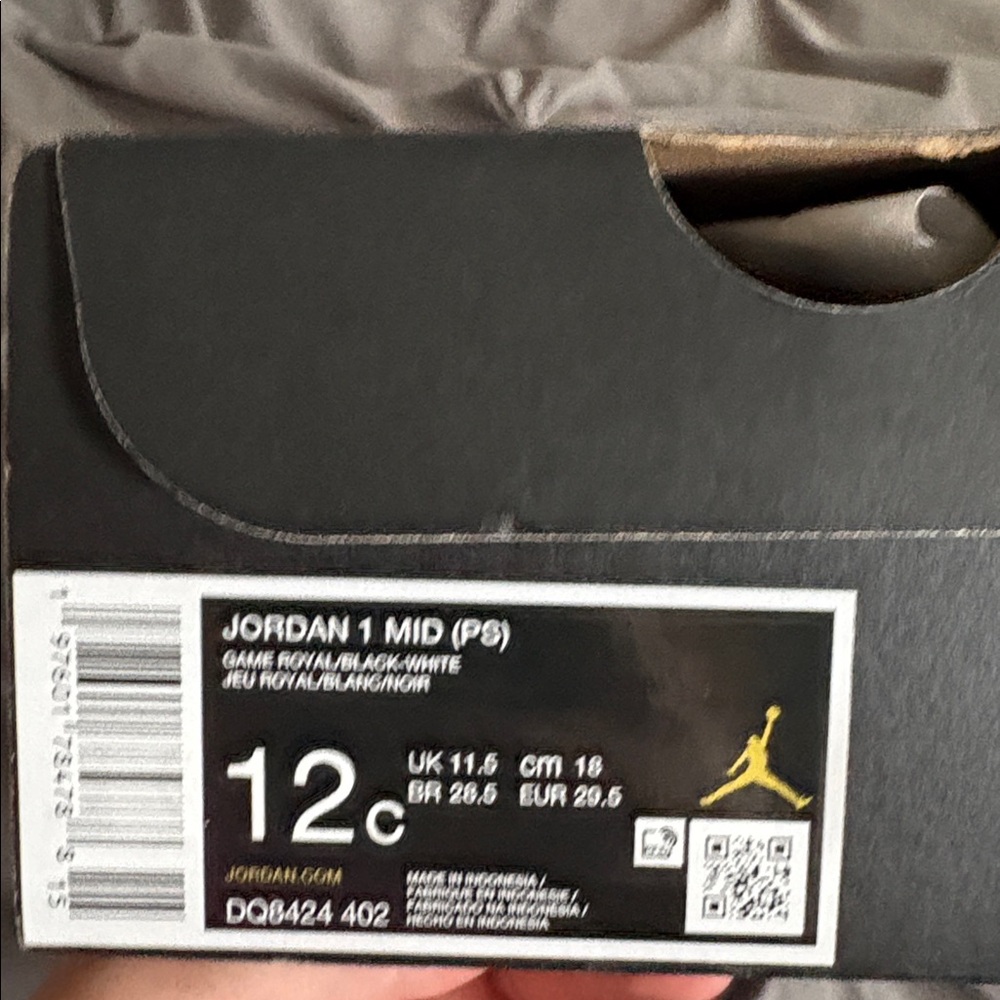Jordan 1 Mid PS in Game Royal and Black